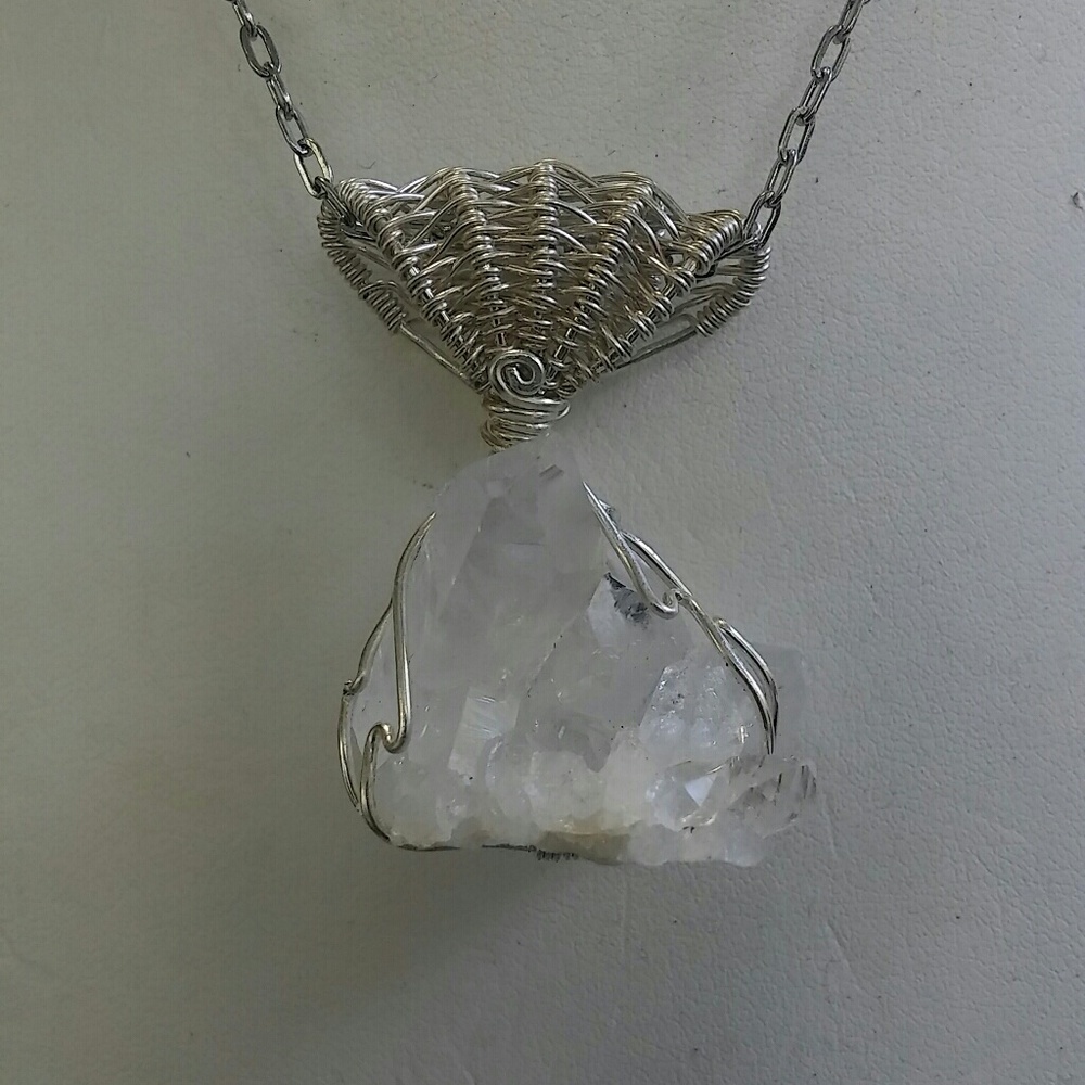 -HP- Crystal Garden Wire wrapped Quartz - Picture 6 of 7