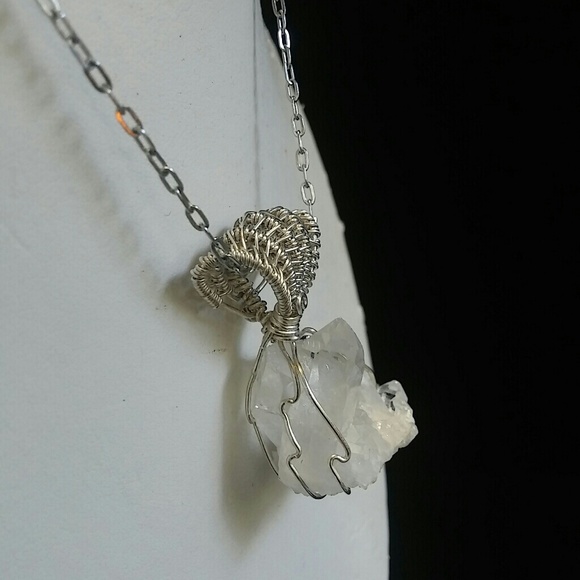 -HP- Crystal Garden Wire wrapped Quartz - Picture 5 of 7