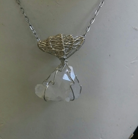 -HP- Crystal Garden Wire wrapped Quartz - Picture 7 of 7