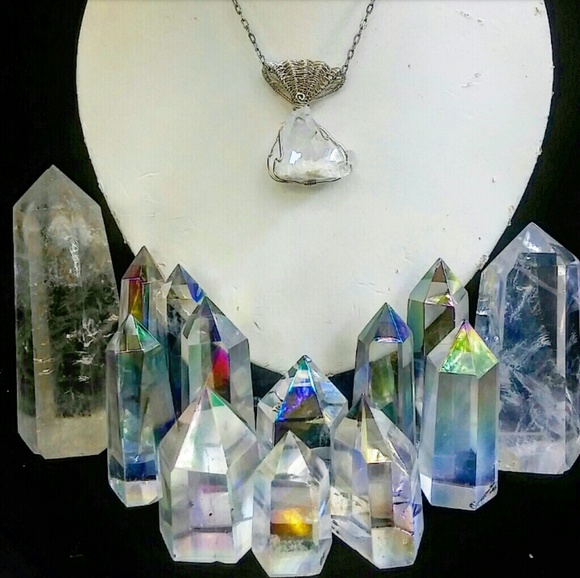 -HP- Crystal Garden Wire wrapped Quartz - Picture 2 of 7