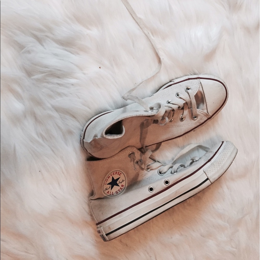 White high top All Stars