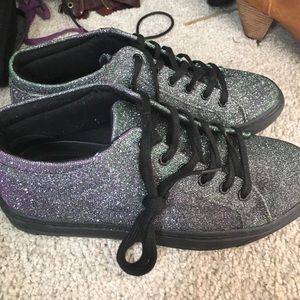 Multi colored glitter sneakers! 39/8.5