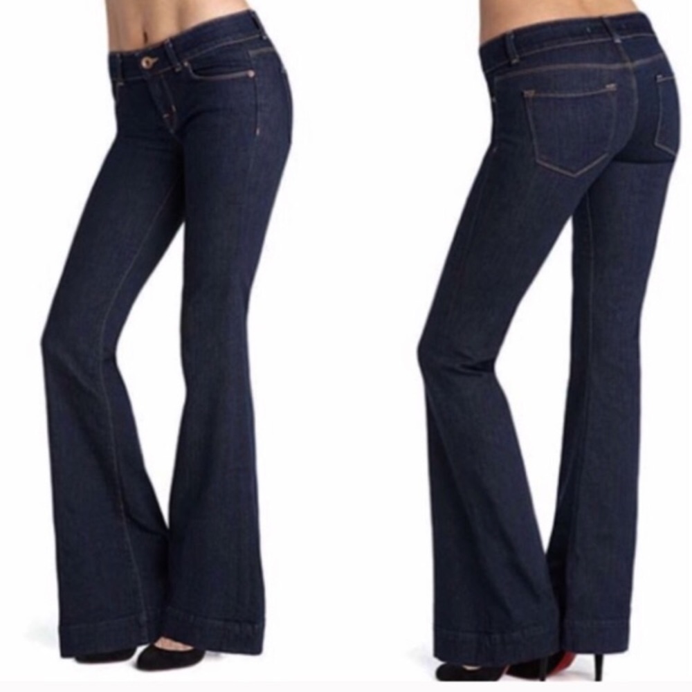 J. Brand Love Story Dark Denim Flare Size 29
