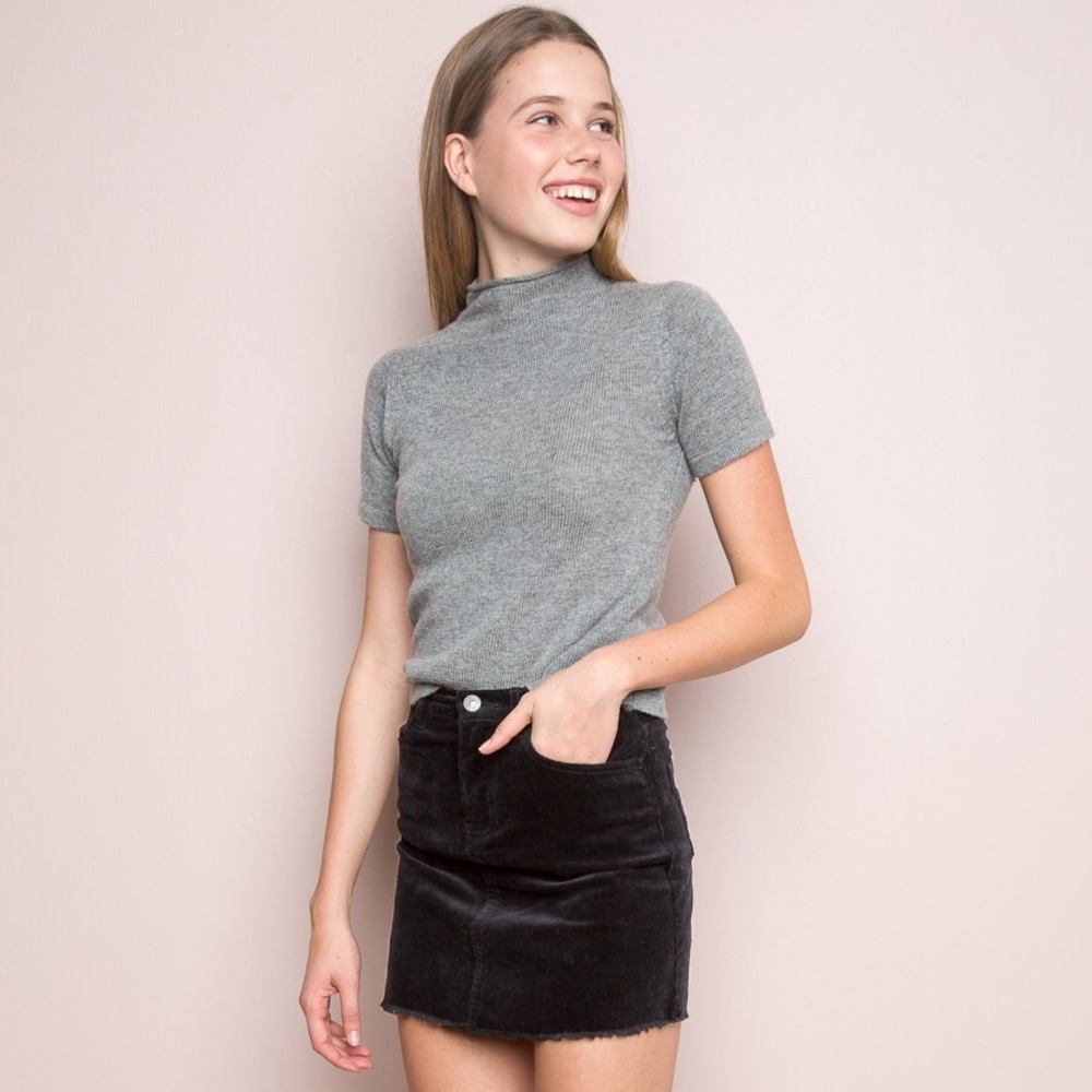 SOLD!! Brandy Melville Black Corduroy Skirt