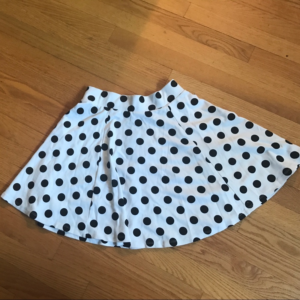 Polka dot skater skirt