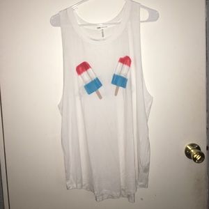NWOT super soft Americana Muscle Tee
