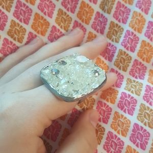 Big silver ring