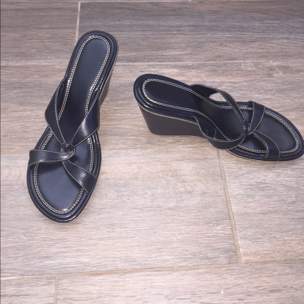 Black Unisa Wedges
