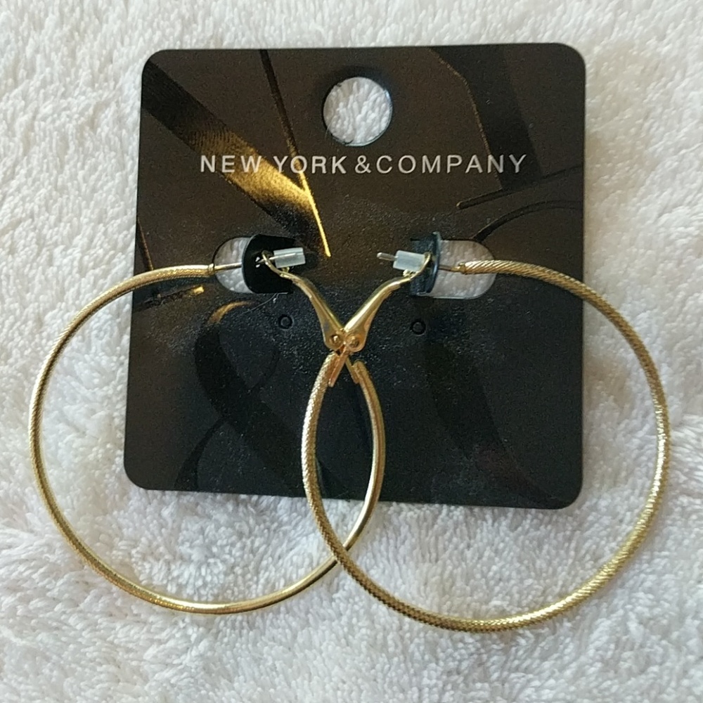 Gold hoops from New York & Company