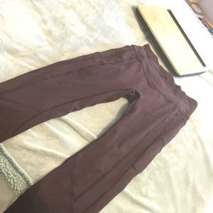 Dark purple lululemon workout pants