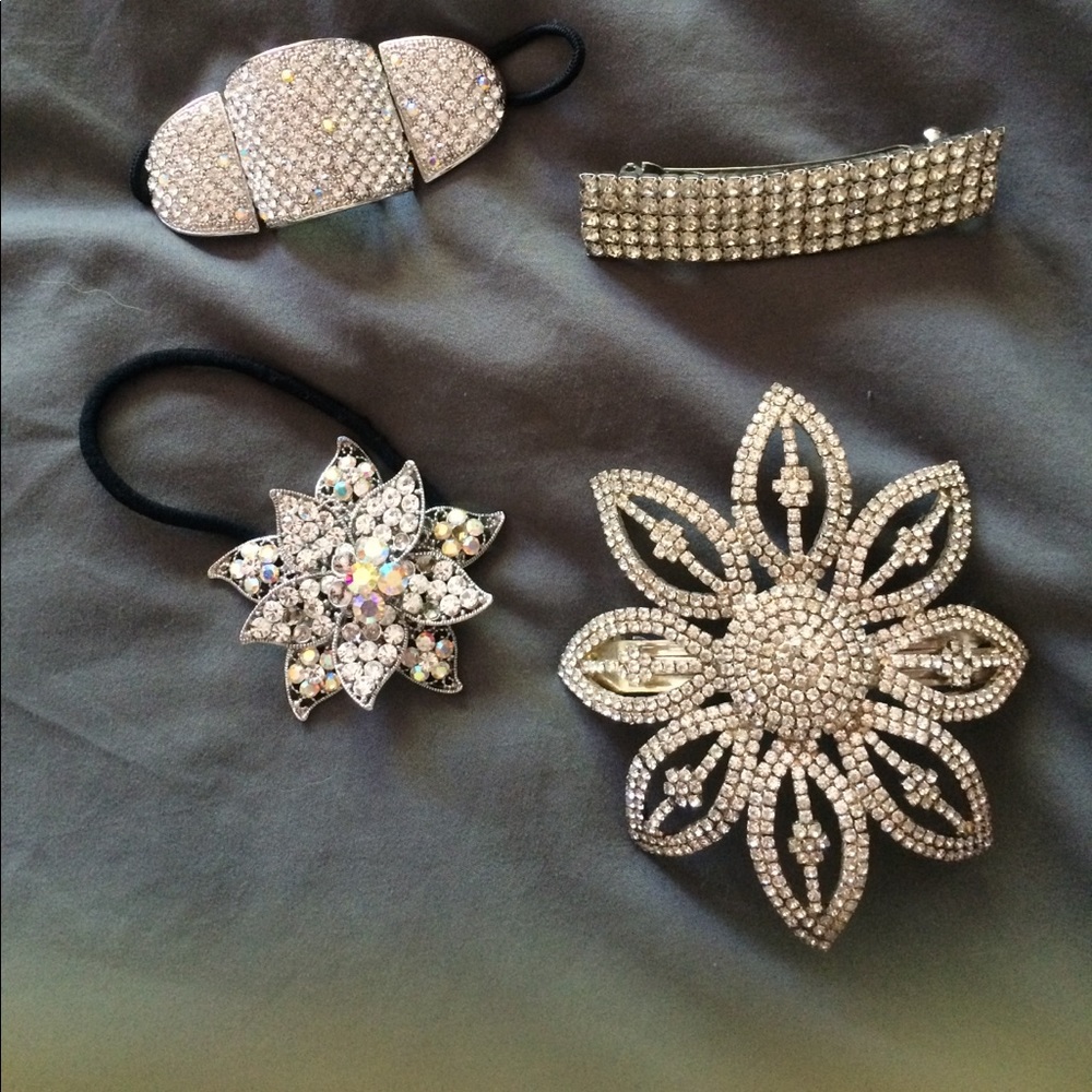 Swarovski and Austrian crystal hair pieces clips