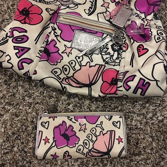 COACH POPPY PURSE & WALLET💜👛 - Picture 2 of 2