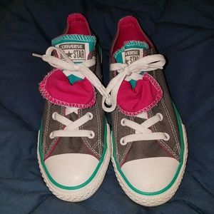 Authentic Converse double-tongue shoes