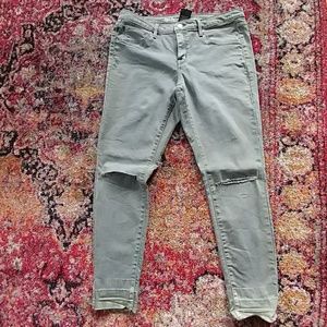 Army Green Mid-rise Jegging