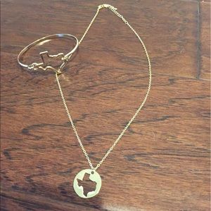 Texas bracelet and necklace set