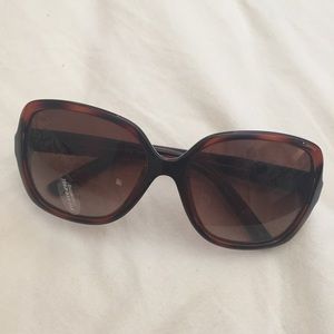 Fendi FS 5227 Havana rectangle sunglasses