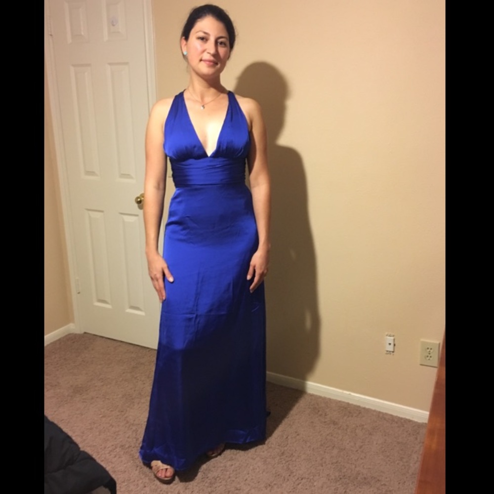 Royal Blue elegant maxi dress