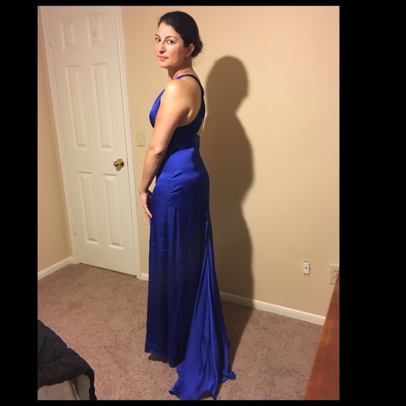 Royal Blue elegant maxi dress - Picture 3 of 3