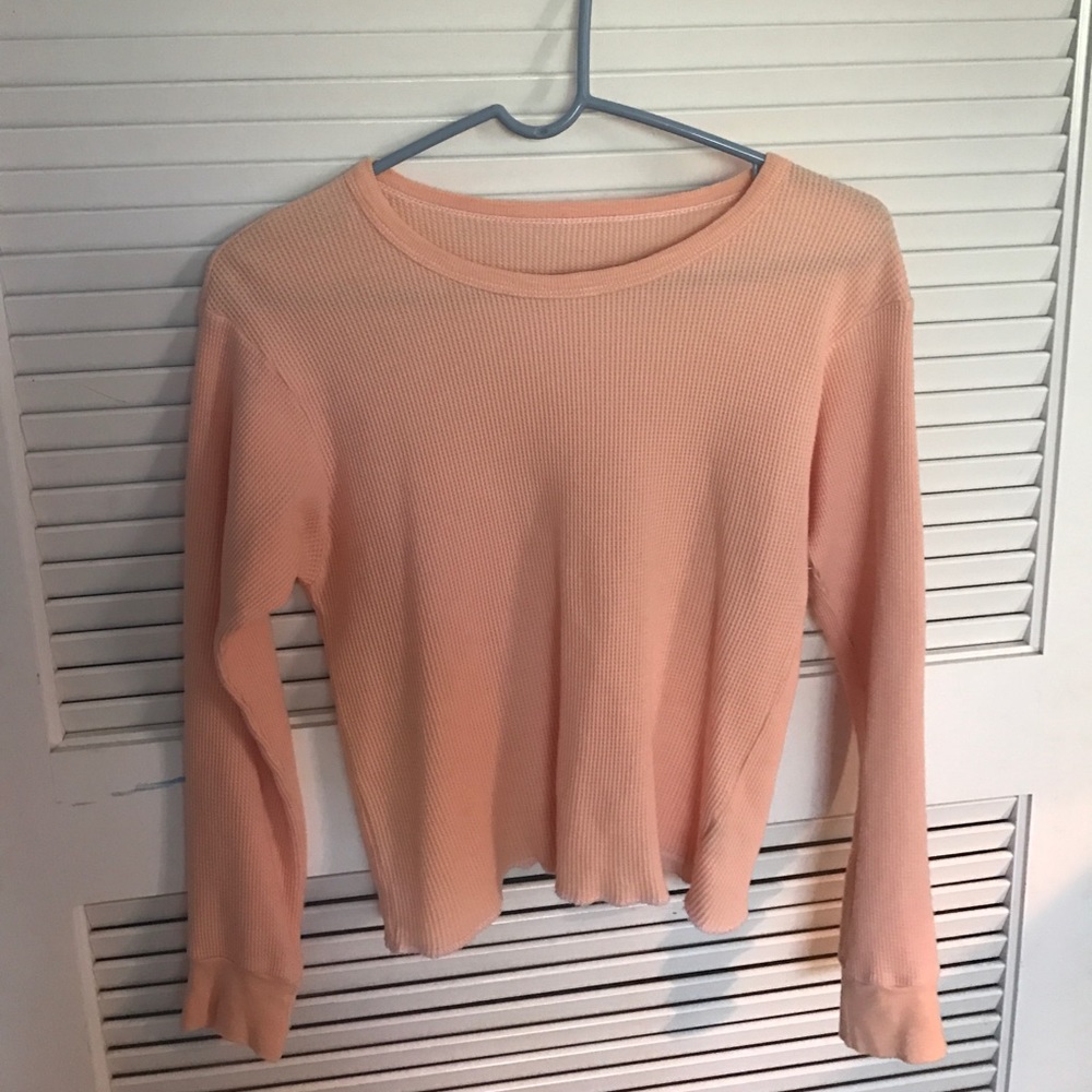 Long sleeve waffle tee