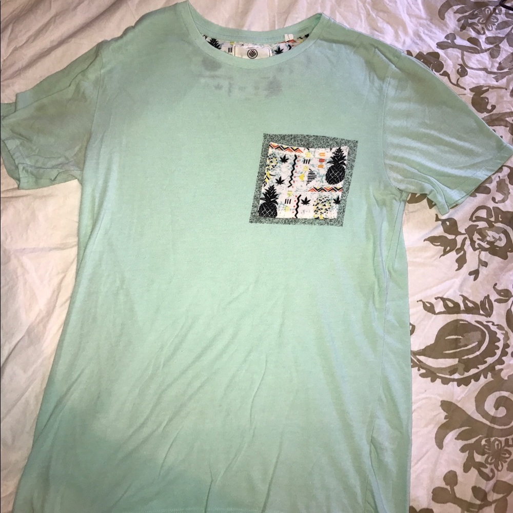 Baby blue, shirt sleeve men's shirt!