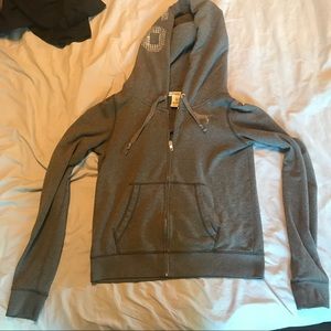 Grey Sequin Victoria's Secret Hoodie
