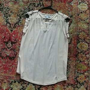 Calvin Klein peek-a-boo Sleeveless Blouse