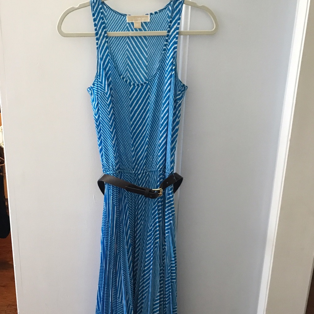 Michael Kors long blue dress size XS used