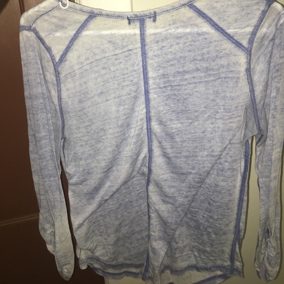 A size small, greyish-blue top. - Picture 2 of 2