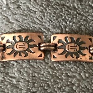 Copper sunshine bracelet