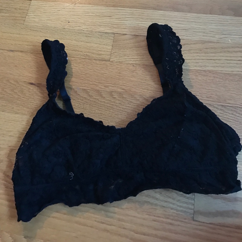 Black lace bralette