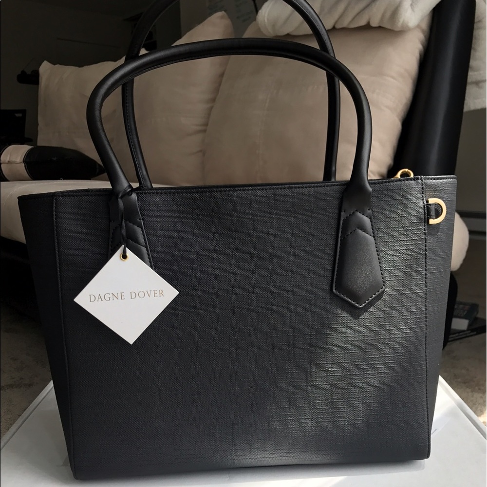 Dagne Dover 13 inch tote onyx