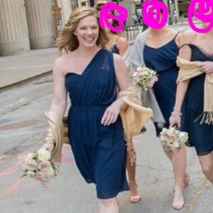 Joanna August Sammi Bridesmaid Dress - Navy Blue