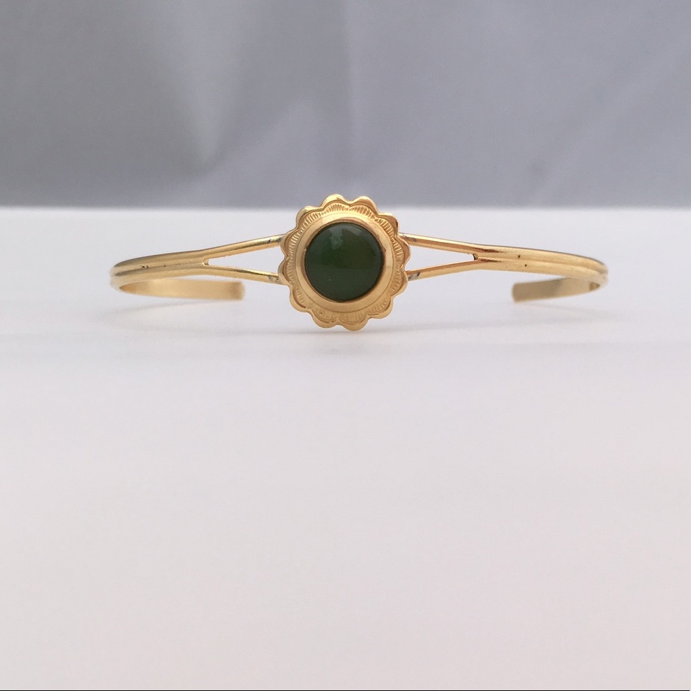 Dainty Gold bangle cuff bracelet