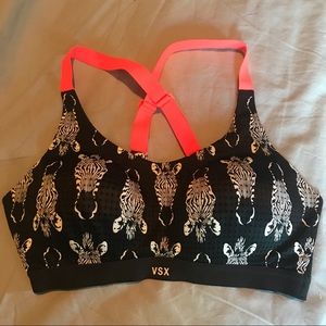 NWOT Victoria's Secret Zebra Sports Bra