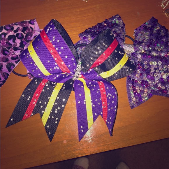 Three purple cheer bows!! - Picture 1 of 4