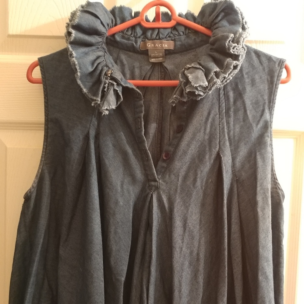 Gracia Denim Top