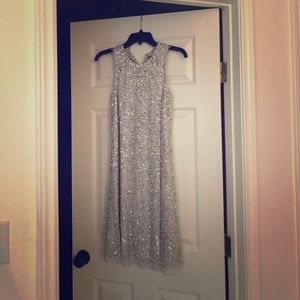 Gianni Bini Kyle Beaded Trapeze Dress Size 2