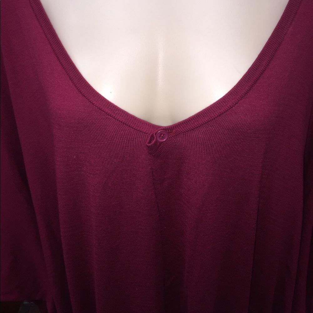 Simple Red Cardigan - Picture 3 of 3