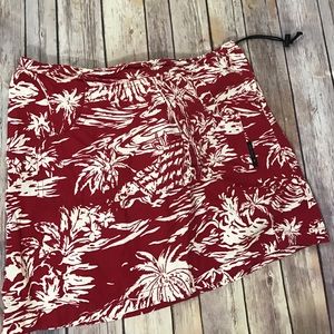 Hawaiian print skirt