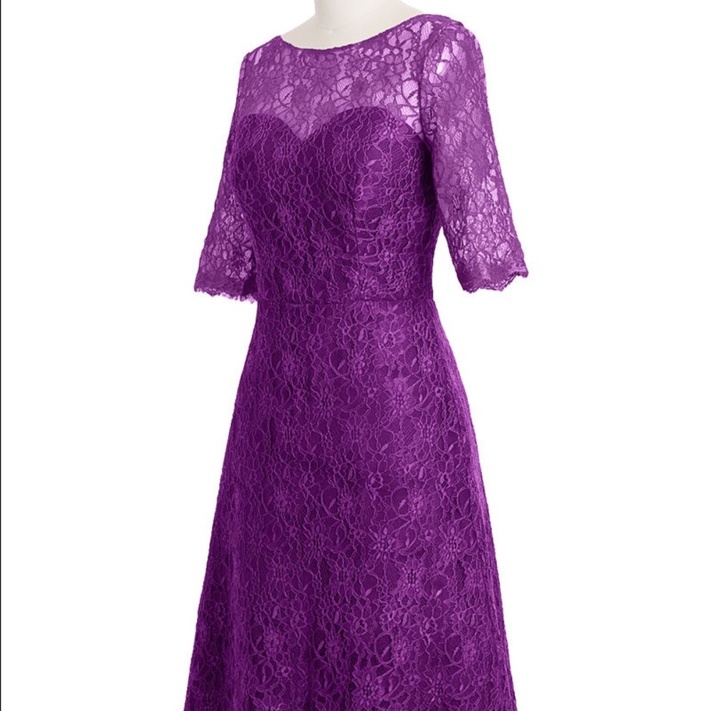 Azazie Adrienne Grape Bridesmaids Dress - 12 NWT