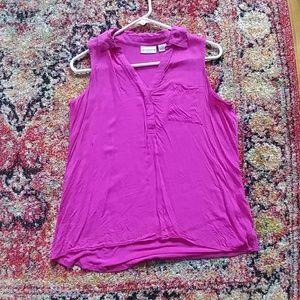 Liz Claiborne Collared Sleeveless tunic