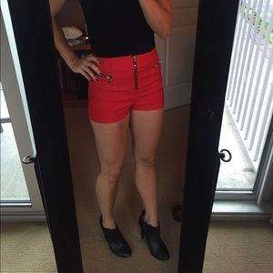 Three pairs of high-waisted shorts