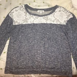 Long sleeved, slightly cropped top