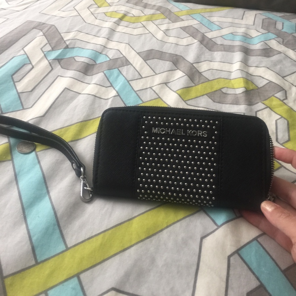Michael Kors black Wristlet