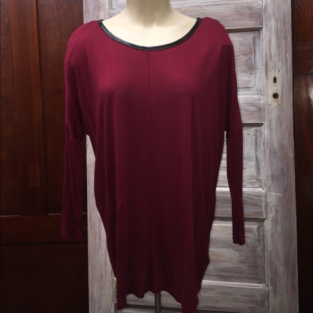 Cute Maroon Long Sleeve