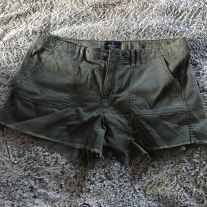 Green American eagle shorts