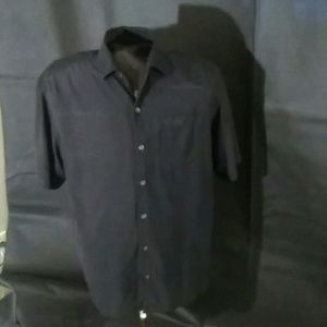 Tommy Bahama Black Mens Button Up