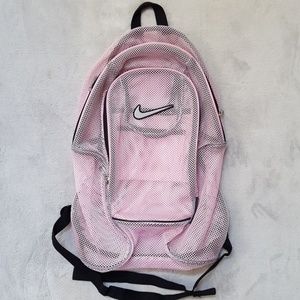 pink nike mesh backpack