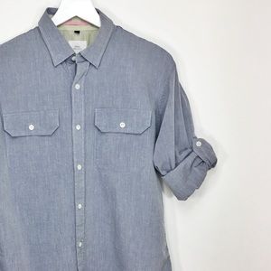 Mens Apolis Global Citizen Chambray Button Down