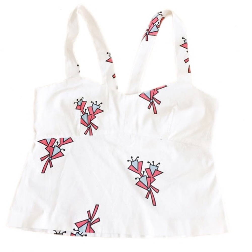Zara sweetheart tank top